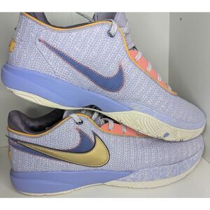Nike Shoes Mens Size 17 LeBron 20 XX Violet Frost Purple Gold Shoes DJ5423-500